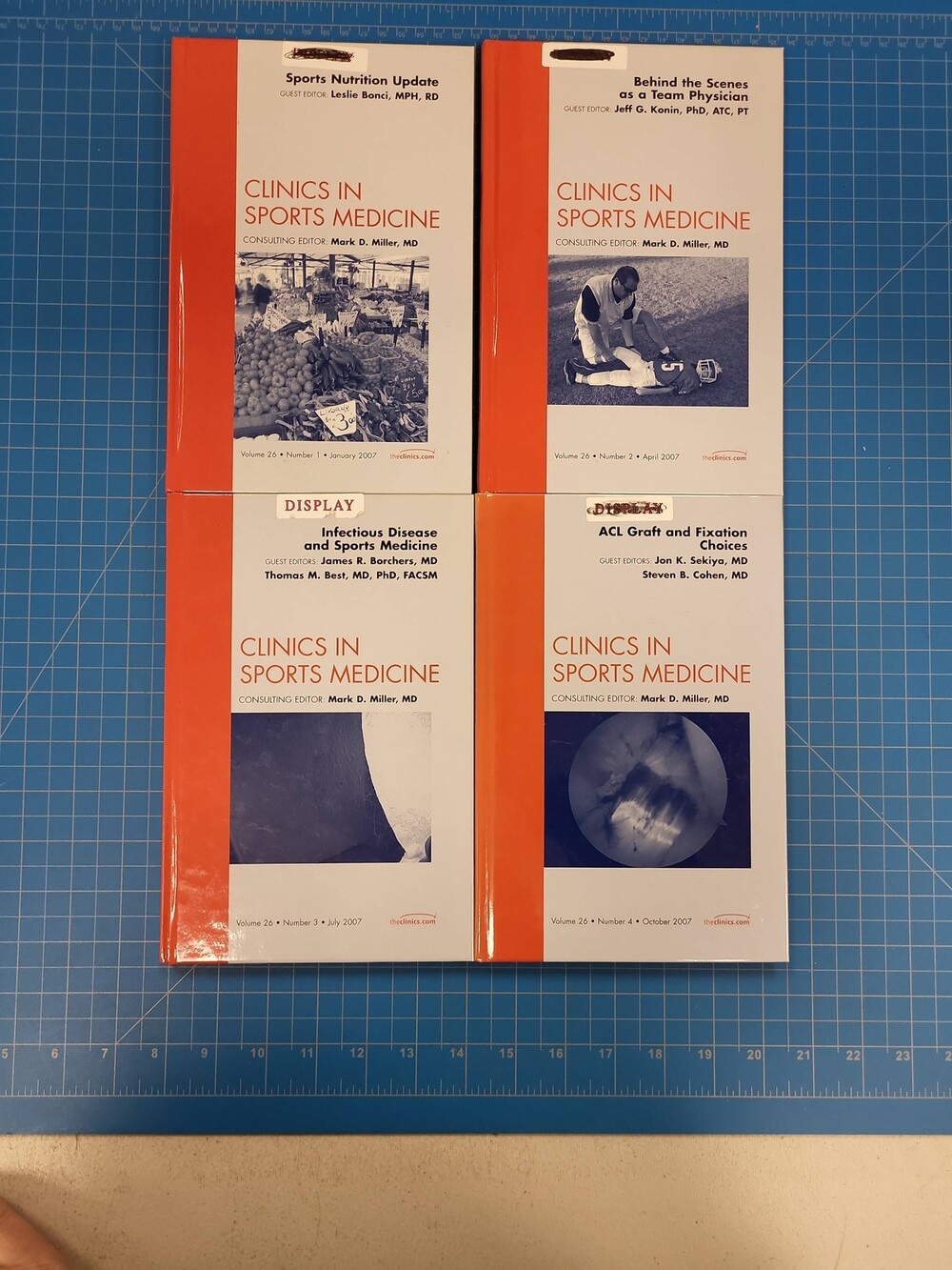 Clinics Sports Medicine 2007 Lot 4 Medical Textbook Journal Sports Nutrition ACL